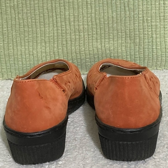 Jenny By Ara Womens Air Cushion Suede Burnt Orange Low Comfort Shoes Sz 7 - Picture 4 of 11